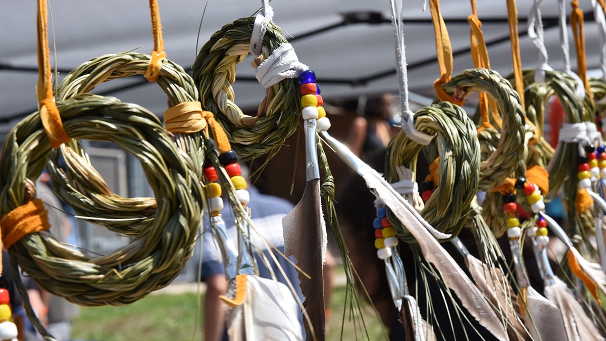 Indigenous cultural display. 