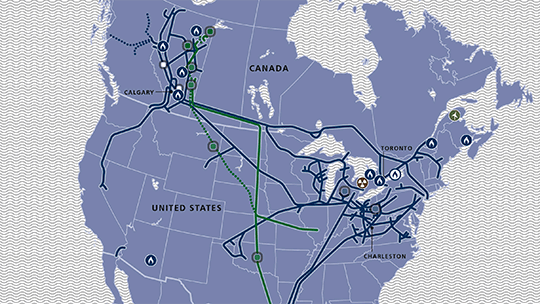 TC Energy System Map