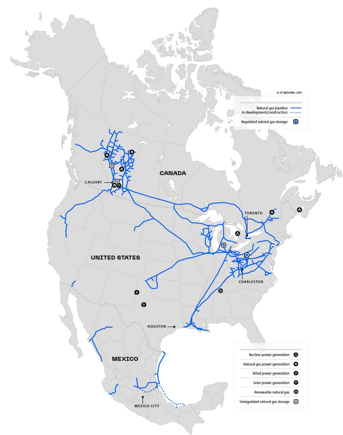 TC Energy all assets map