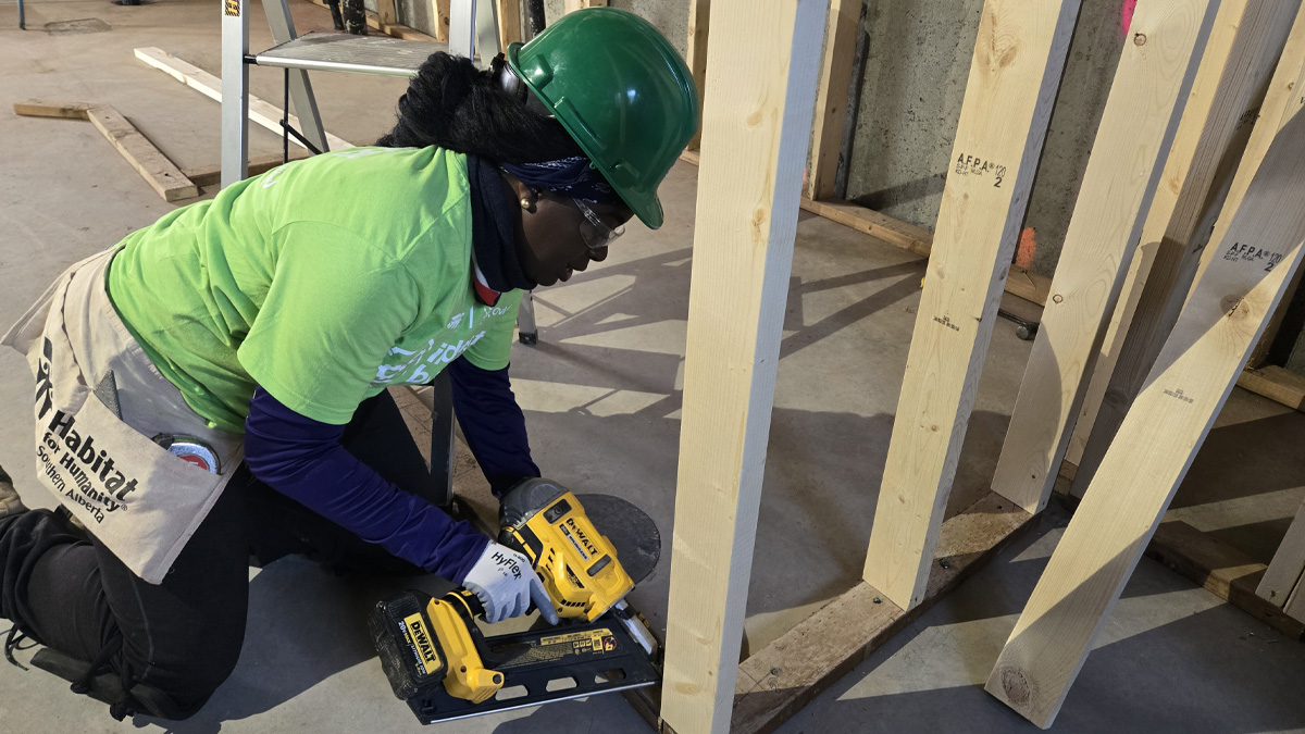 Shola enjoys volunteering at the Habitat for Humanity in her free time.